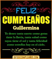Frases de Cumpleaños Guillermina